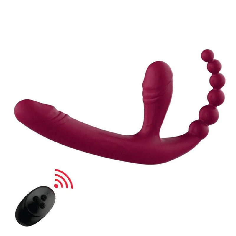 Dildo Vibrador TripleWave - Estimulador de Ponto G Para Casal